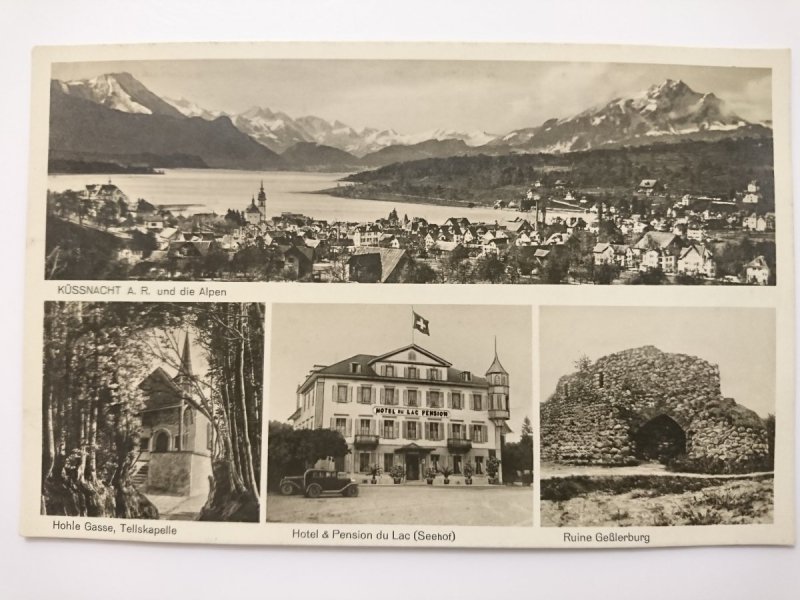 HOTEL AND PENSION DU LAC (SEEHOF), KUSSNACHT A.R. UND DIE ALPEN