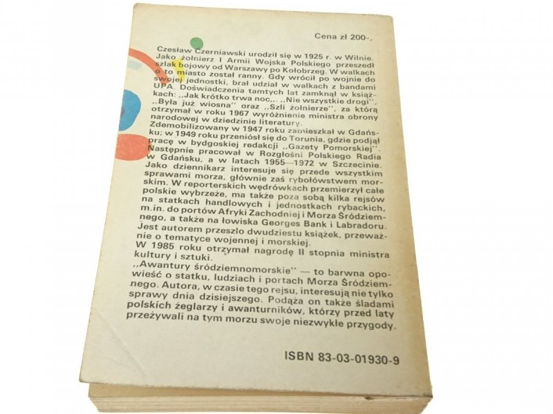 AWANTURY ŚRÓDZIEMNOMORSKIE - Cz. Czerniawski 1987
