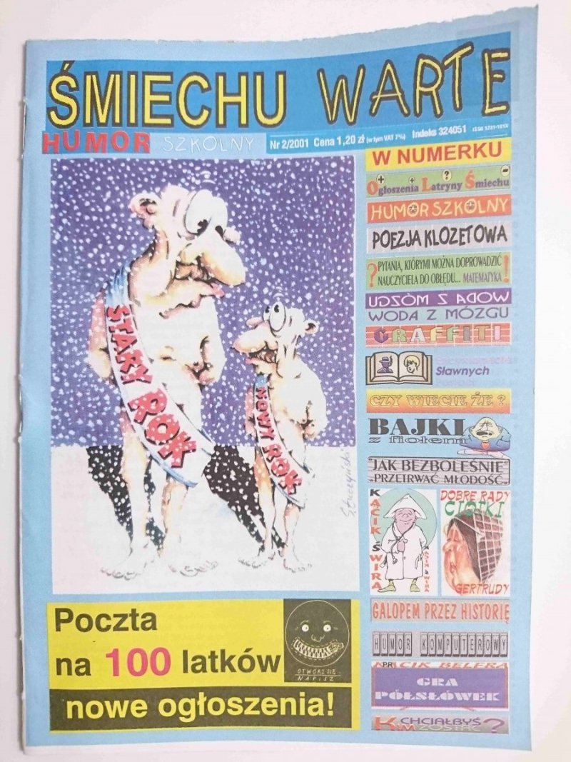 ŚMIECHU WARTE HUMOR SZKOLNY NR 2/2001