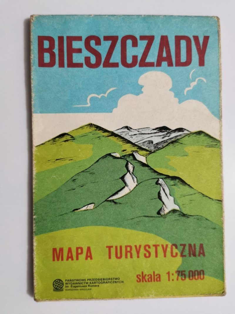 BIESZCZADY. MAPA TURYSTYCZNA 1: 75 000 1984