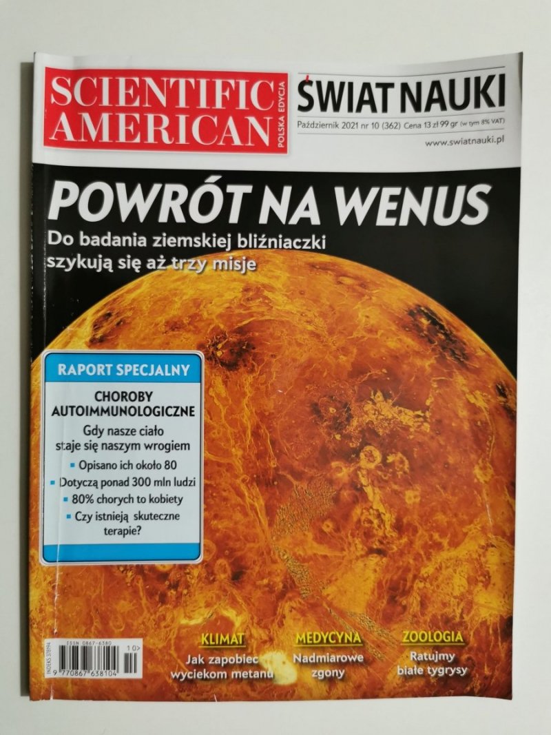 SCIENTIFIC AMERICAN ŚWIAT NAUKI PAŹDZIERNIK 2021 NR 10 (362) 