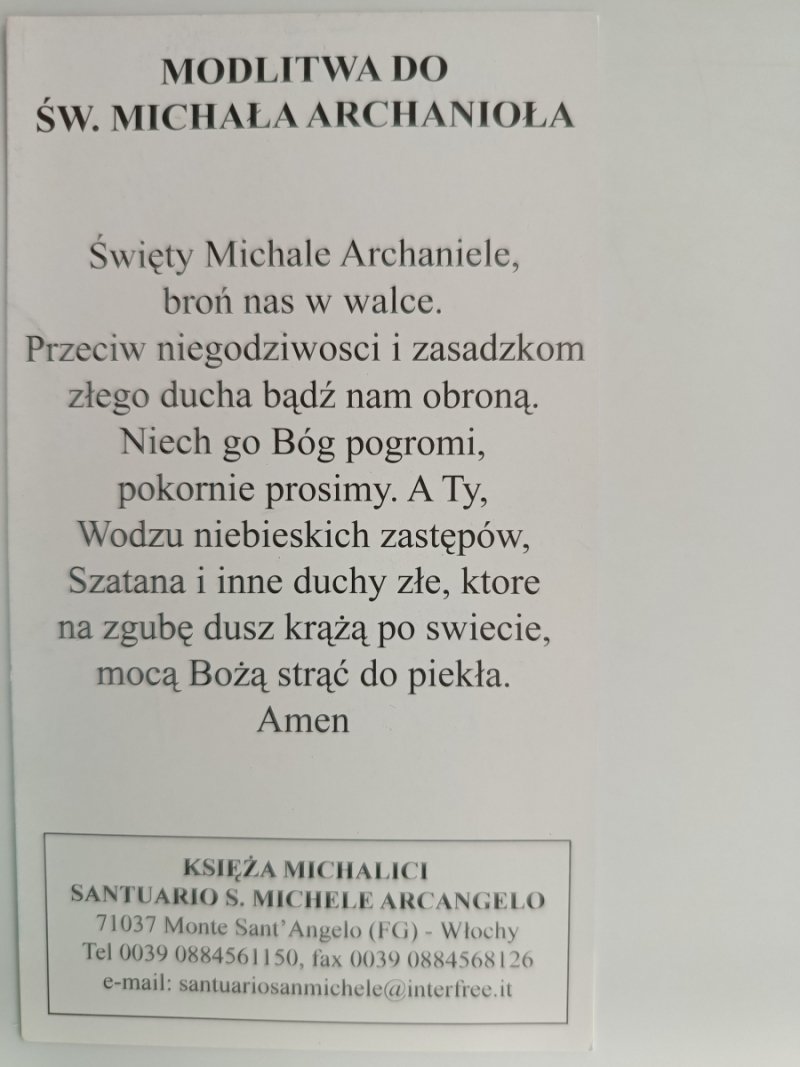 ŚW. MICHAŁ ARCHANIOŁ