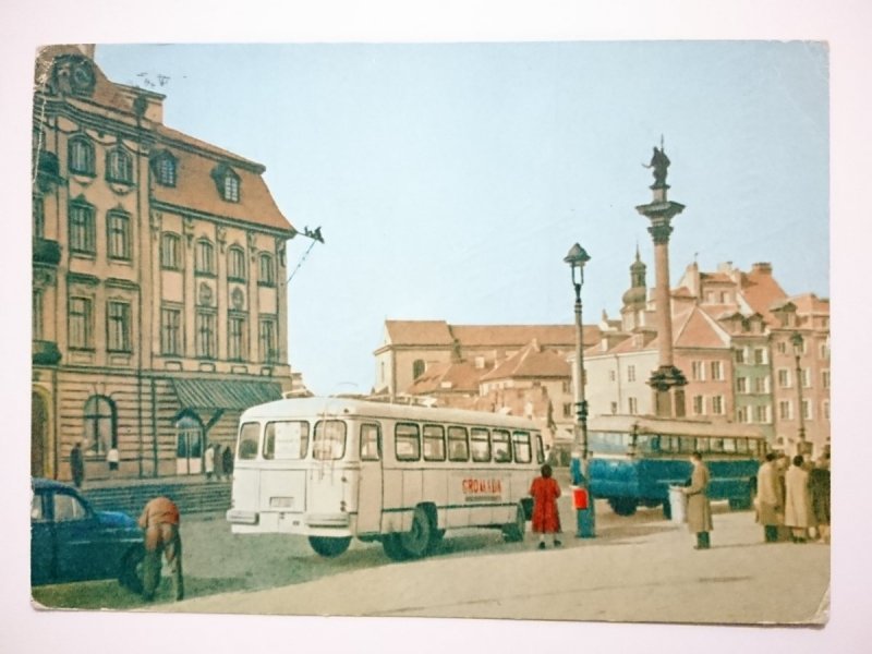 WARSZAWA. PLAC ZAMKOWY Z KOLUMNĄ ZYGMUNTA FOT. JOHANN
