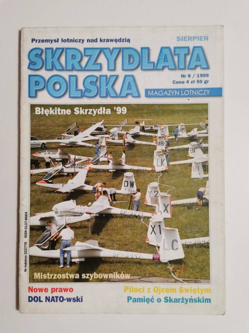 SKRZYDLATA POLSKA SIERPIEŃ NR 8 /1999 BŁĘKITNE SKRZYDŁA