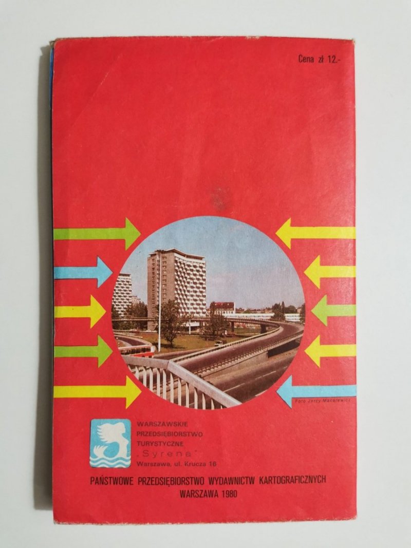 WARSZAWA. PLAN CENTRUM 1980