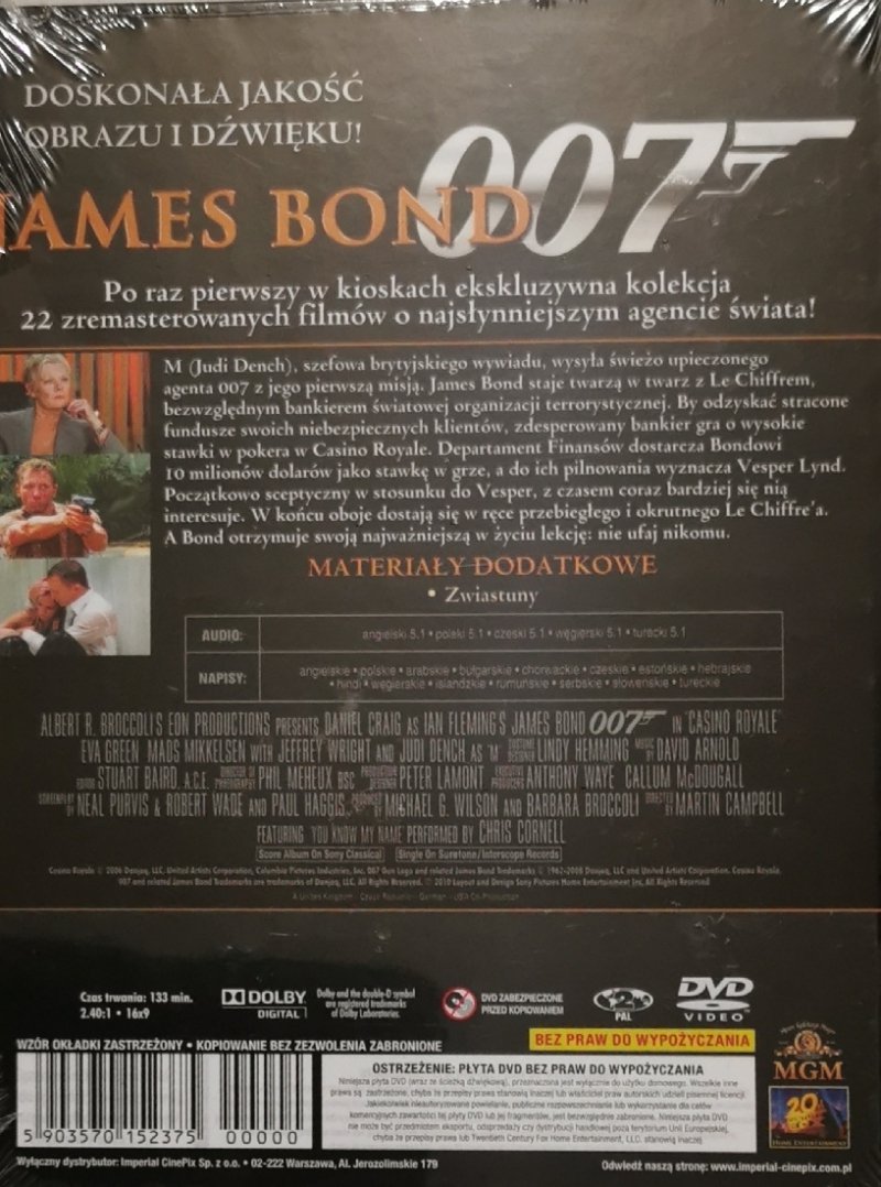 DVD. 007 CASINO ROYALE