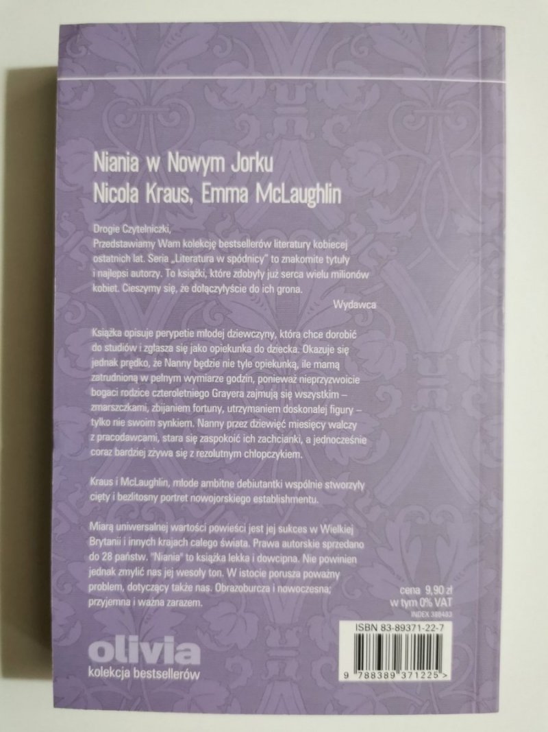 NIANIA W NOWYM JORKU - Nicola Kraus 