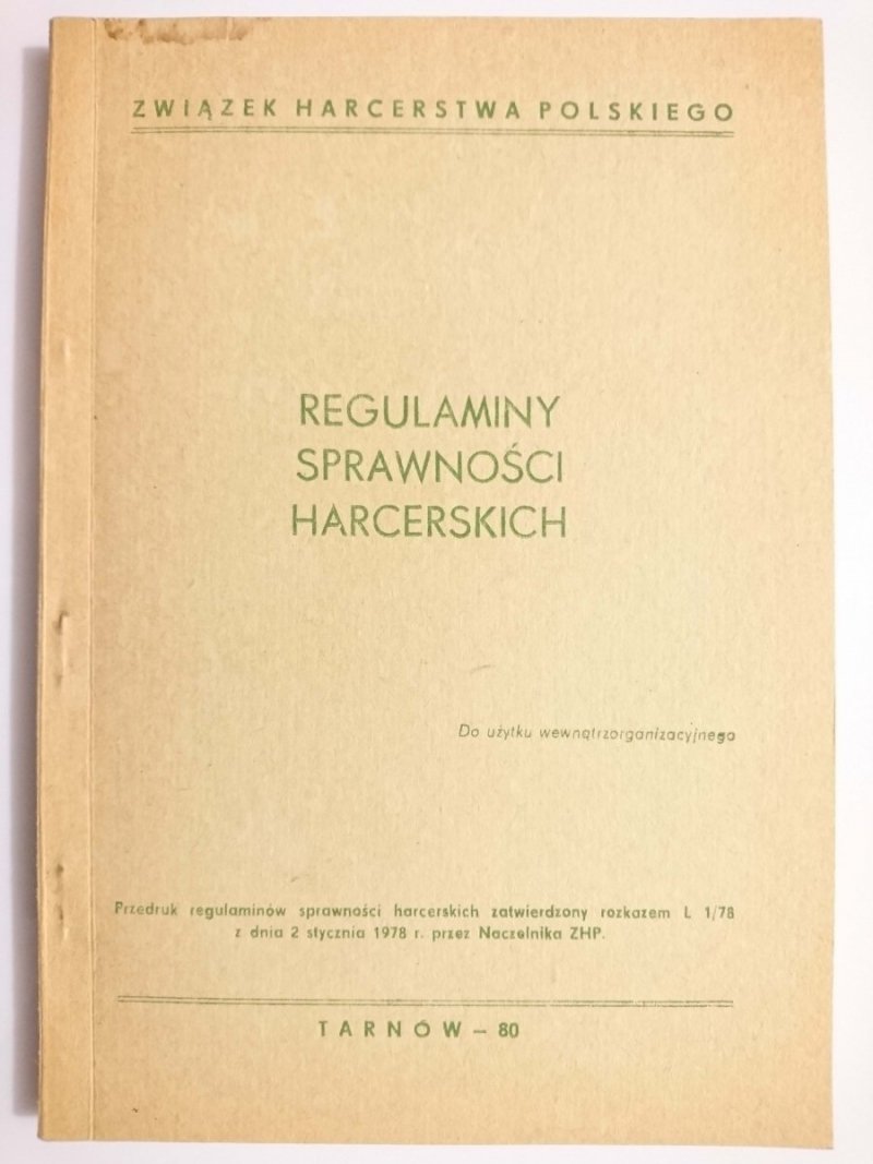 REGULAMINY SPRAWNOŚCI HARCERSKICH