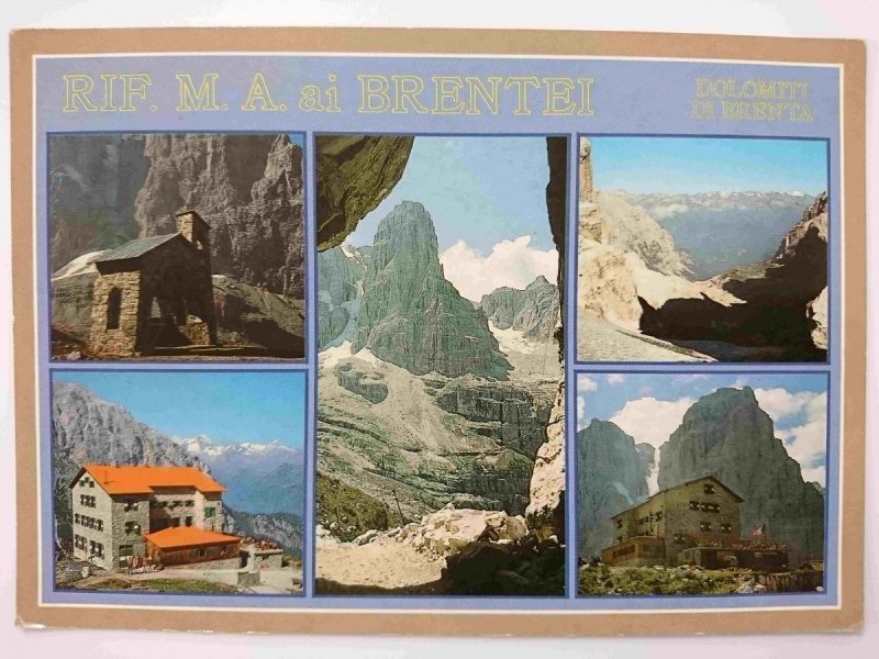 DOLOMITI DI BRENA (TRENTINO) RIFUGIO M. A. AI BRENTEI M. 2200 C. A. I.