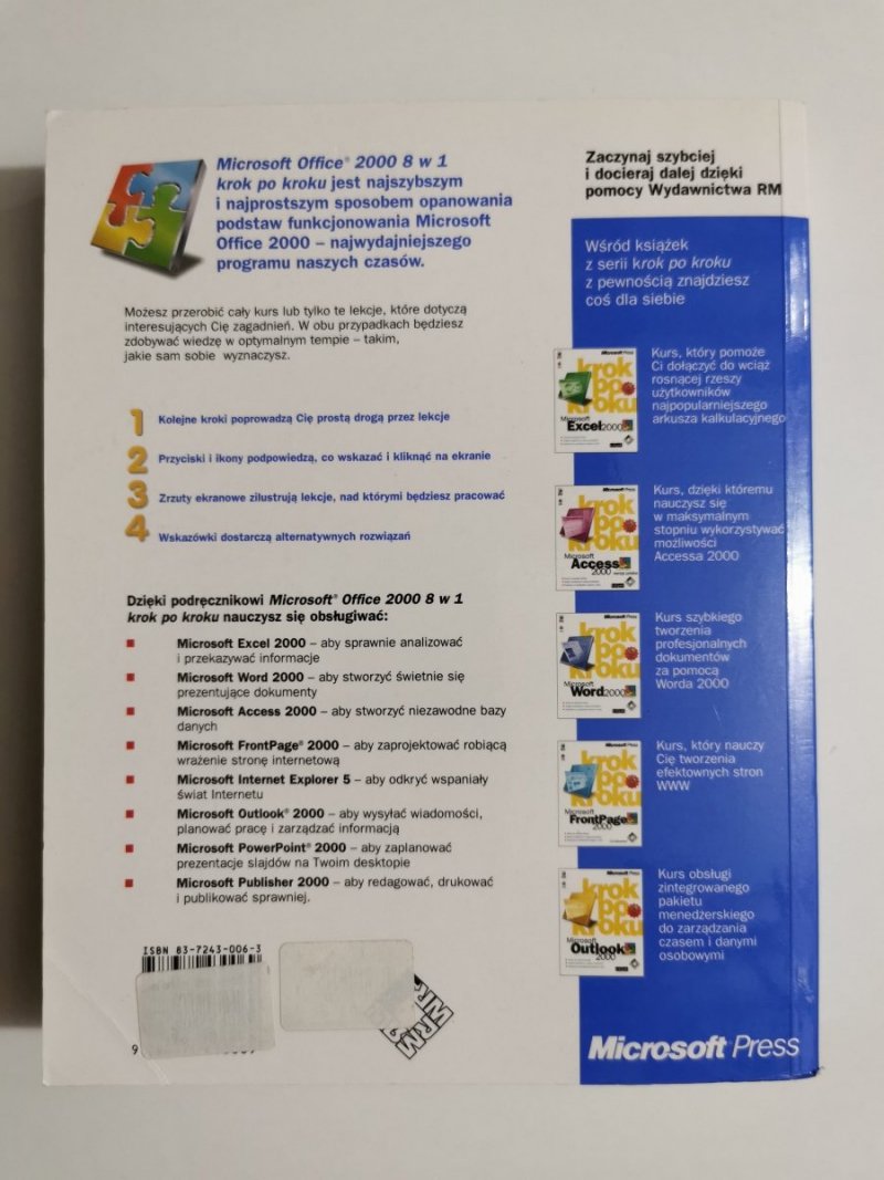 MICROSOFT OFFICE 2000 KROK PO KROKU 1999