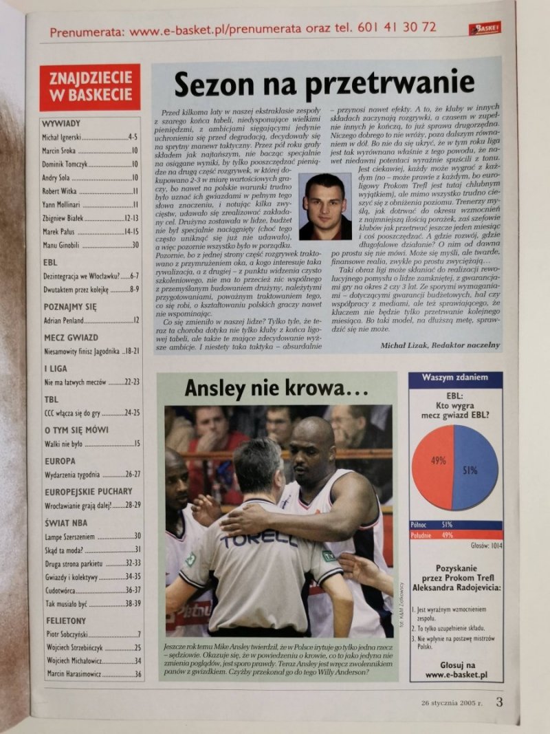 BASKET NEWS NR 4 STYCZEŃ 2005