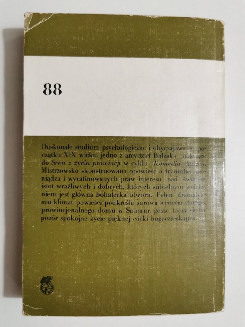 EUGENIA GRANDET - Honoriusz Balzac 1987