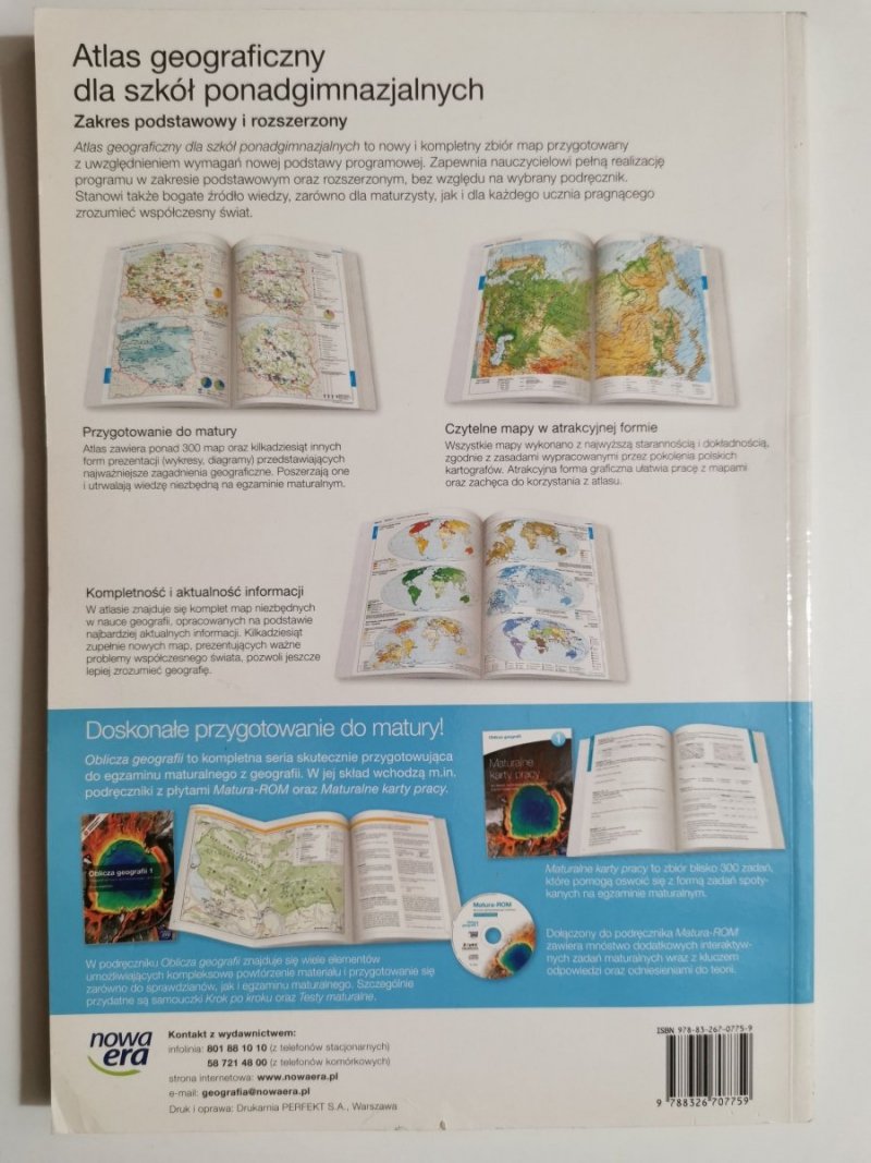 ATLAS GEOGRAFICZNY DLA SZKÓŁ PONADGIMNAZJALNYCH 2012