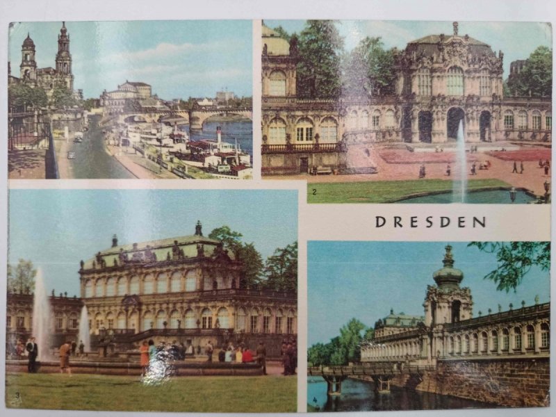 DRESDEN BERLIN KOLAŻ 4 ZDJĘCIA