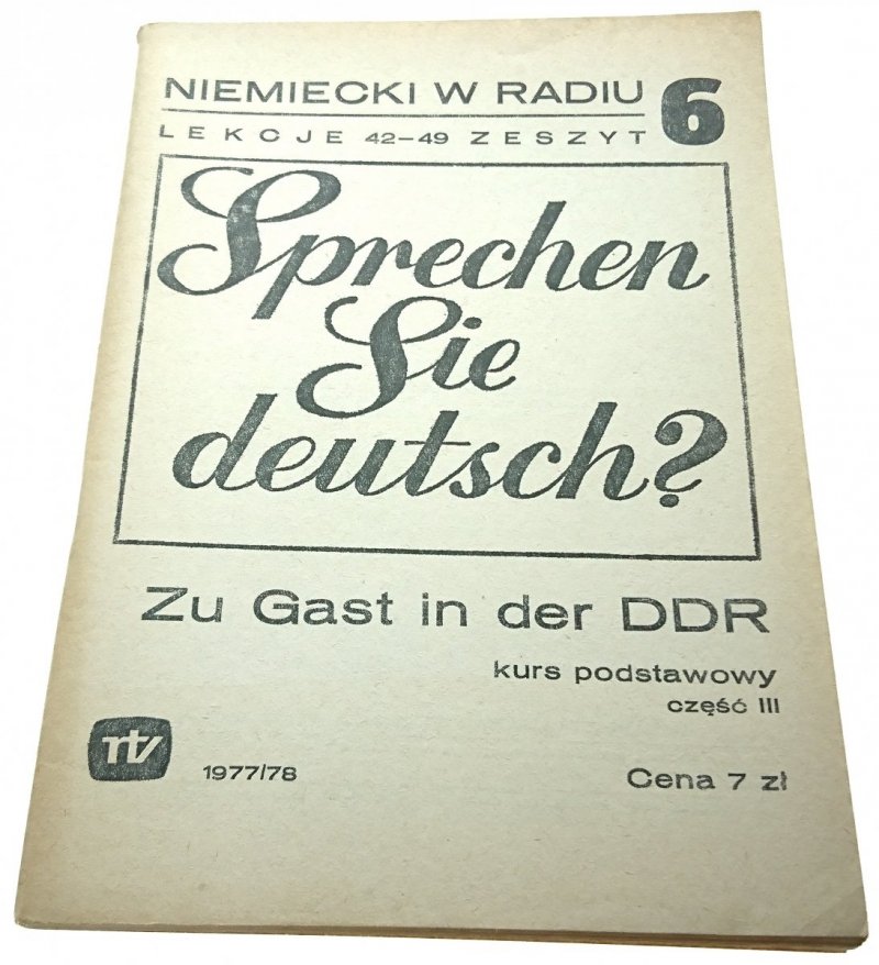 NIEMIECKI W RADIU. LEKCJE 42-49 ZESZYT NR 6 1977