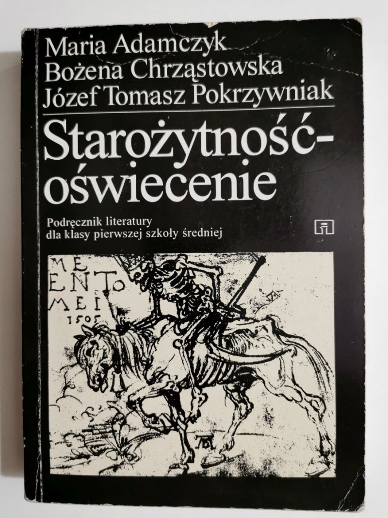 STAROŻYTNOŚĆ-OŚWIECENIE. PODRĘCZNIK - Maria Adamczyk 1996