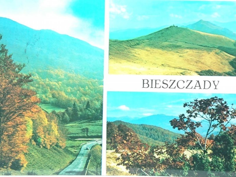 BIESZCZADY. WIDOK NA POŁONINĘ CARYŃSKĄ; POŁONINA