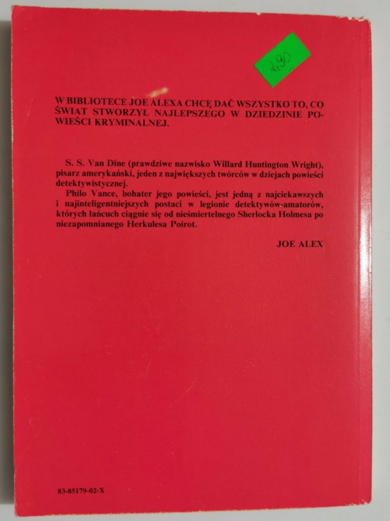 SKARABEUSZ I ŚMIERĆ - S. S. Van Dine 1991