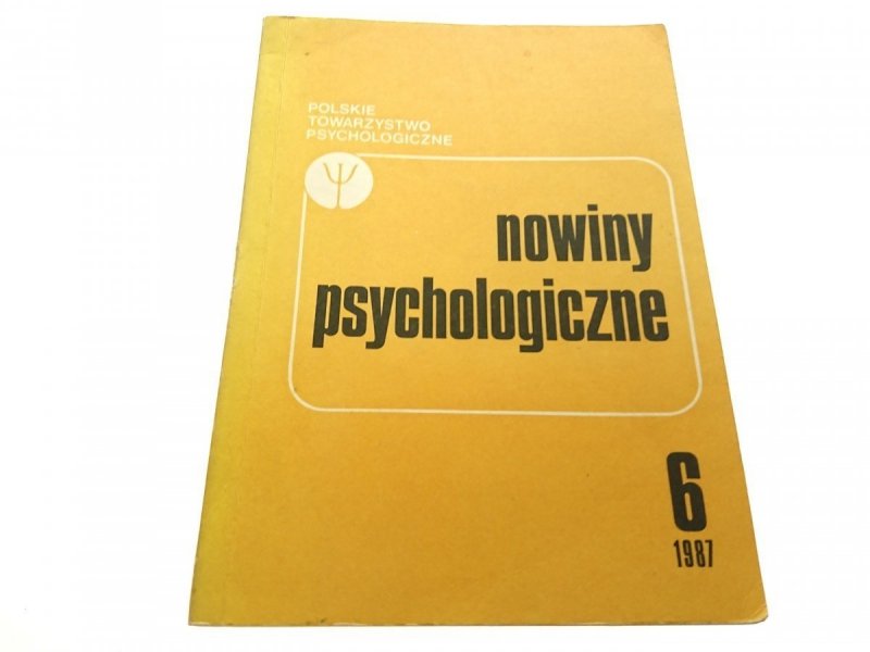 NOWINY PSYCHOLOGICZNE 6 1987