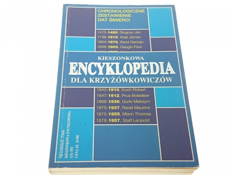 KIESZONKOWA ENCYKLOPEDIA DLA KRZYŻÓWKOWICZÓW 13