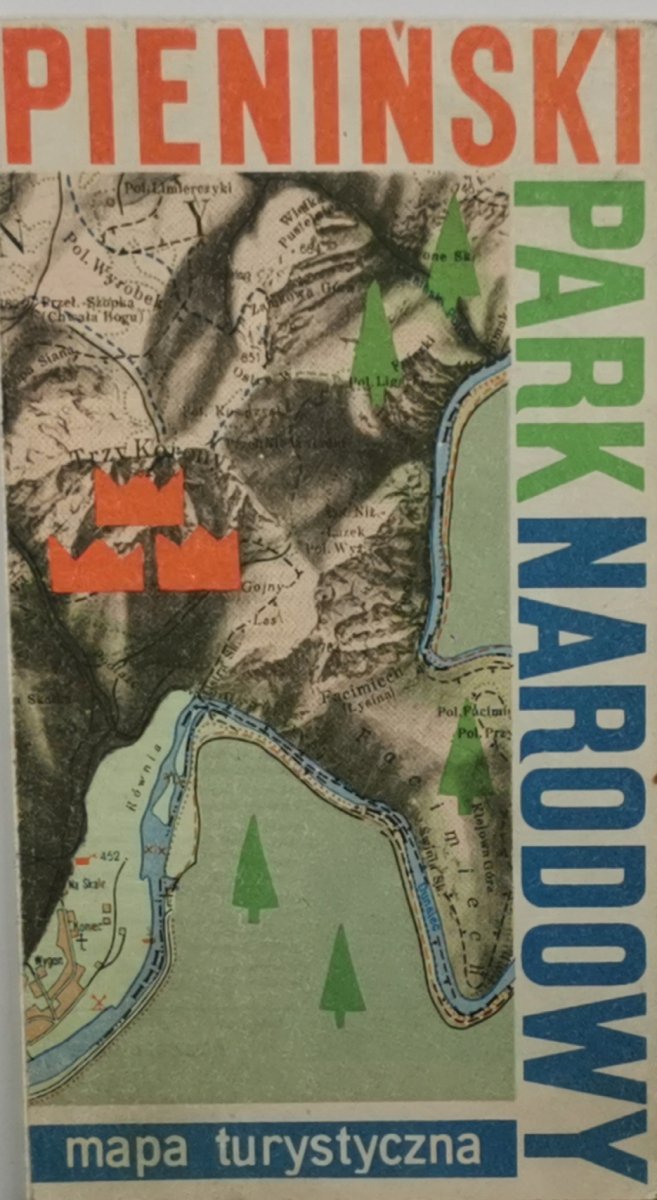 PIENIŃSKI PARK NARODOWY MAPA 1977