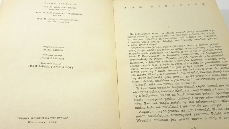 HRABINA COSEL - J. I. Kraszewski 1968