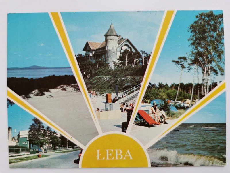 ŁEBA. POPULARNE KAPIELISKO NADMORSKIE FOT. JABŁOŃSKI, TYMIŃSKI