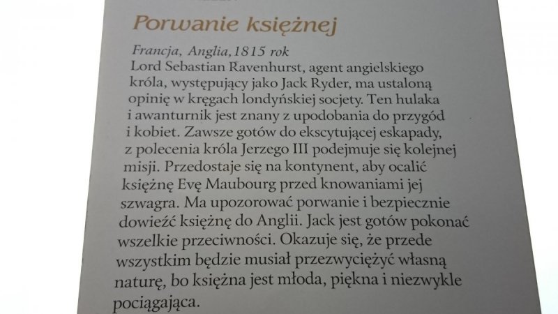PORWANIE KSIĘŻNEJ - Louise Allen 2009