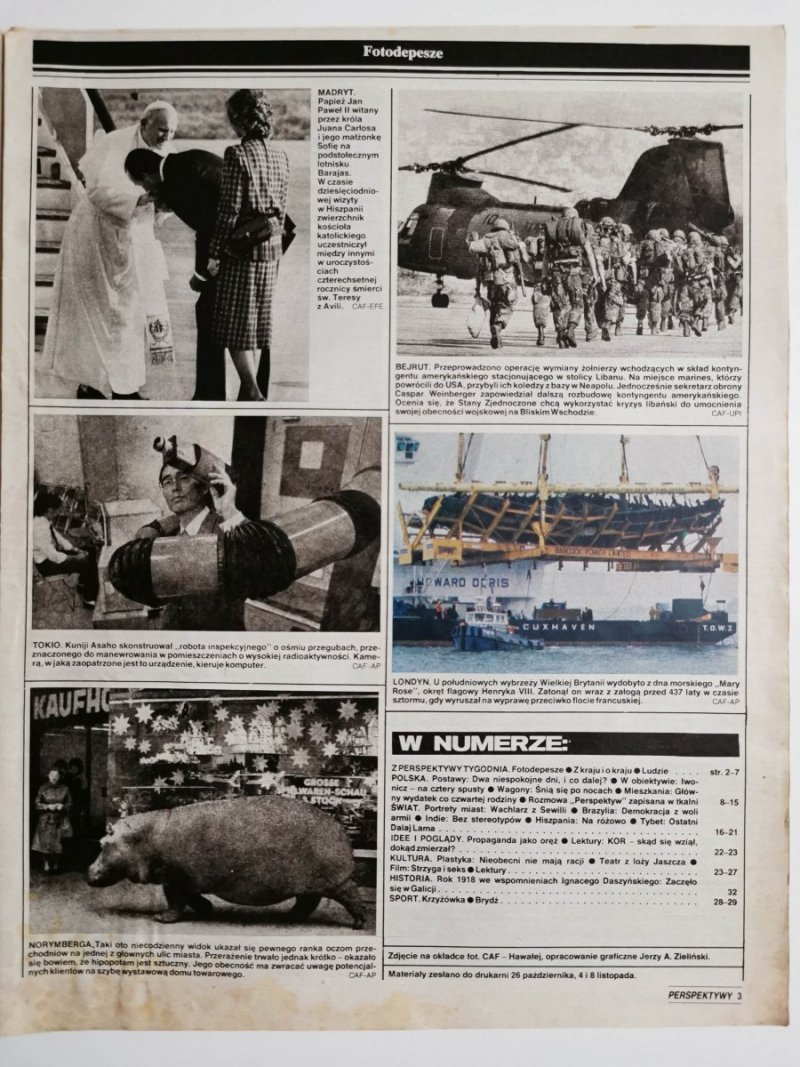 PERSPEKTYWY NUMER 39 (680) 12 LISTOPADA 1982