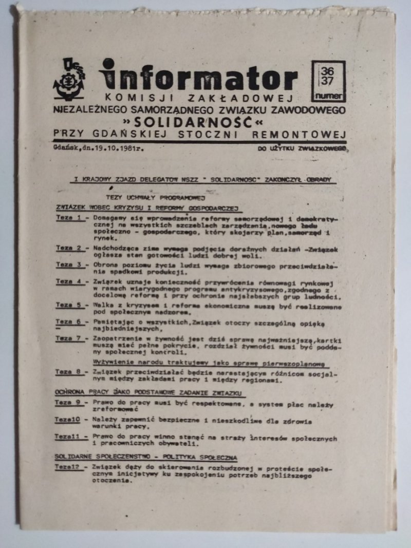INFORMATOR NR 36,37 – 19.10.1981