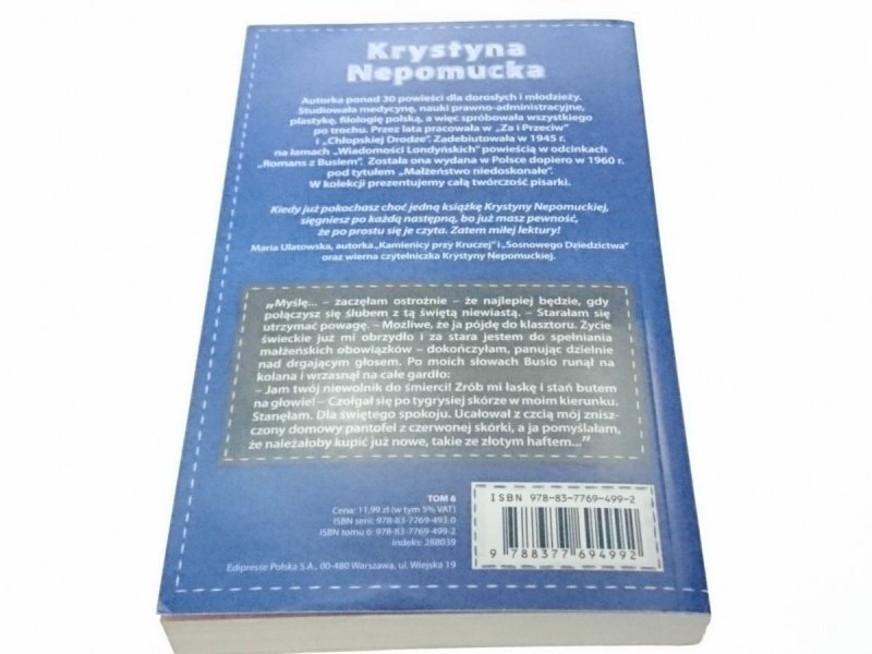 KOCHANEK DOSKONAŁY CZ. 1 - Krystyna Nepomucka 2012