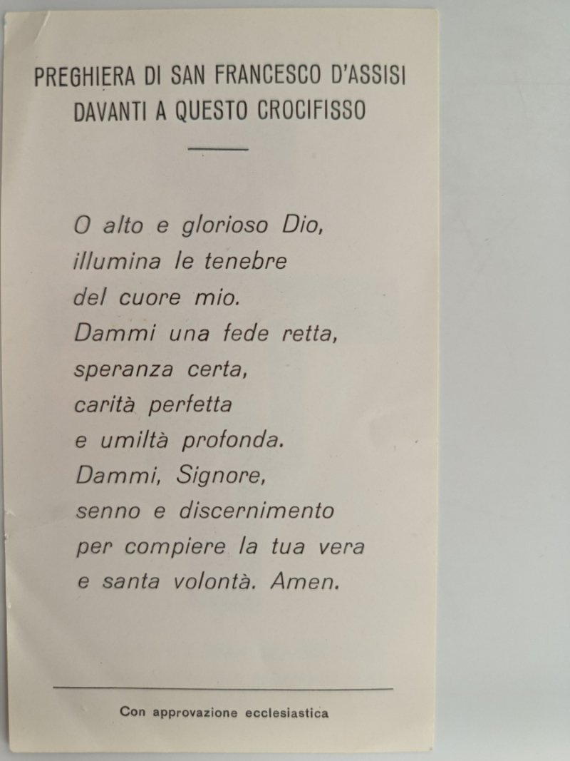 PREGHIERA DI SAN FRANCESCO