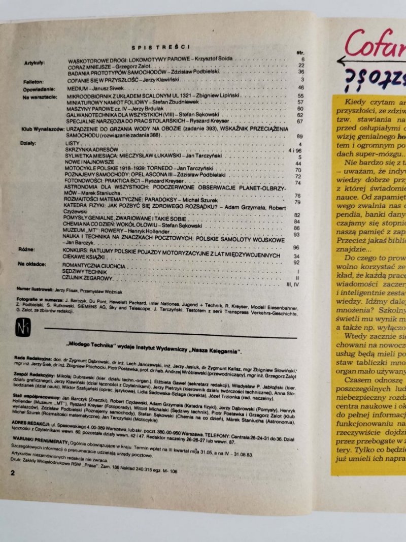 MŁODY TECHNIK NR 6 1983