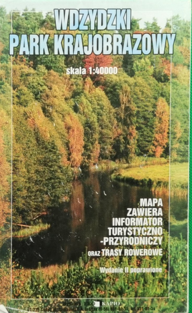 WDZYDZKI PARK KRAJOBRAZOWY. SKALA 1:40 000