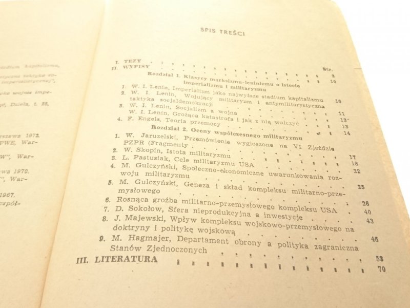 KOMPLEKS MILITARNO-PRZEMYSŁOWY I JEGO ROLA...1973