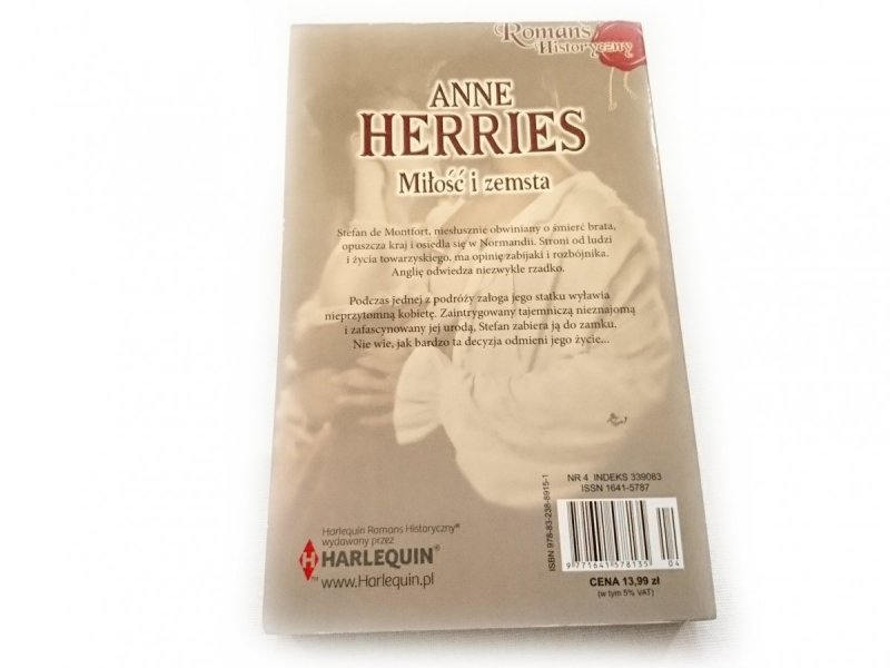 MIŁOŚĆ I ZEMSTA - Anne Herries 2013
