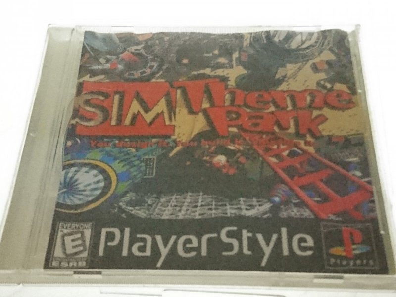 SIM THEME PARK. PLAYSTATION CD