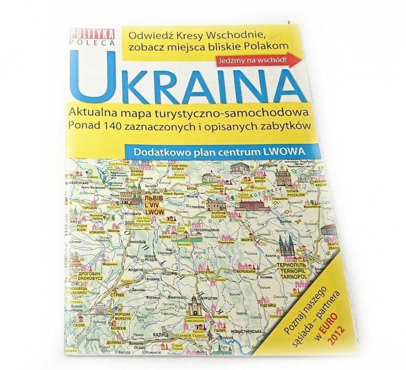 UKRAINA. MAPA TURYSTYCZNO-SAMOCHODOWA 2012