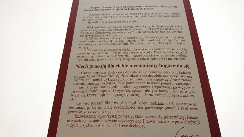 WZBOGAĆ SIĘ NIE WYCHODZĄC Z DOMU - Cazman 1995