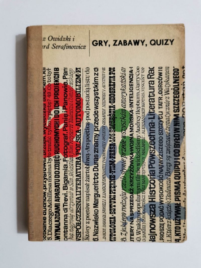 GRY, ZABAWY, QUIZY - Juliusz Owidzki 1965