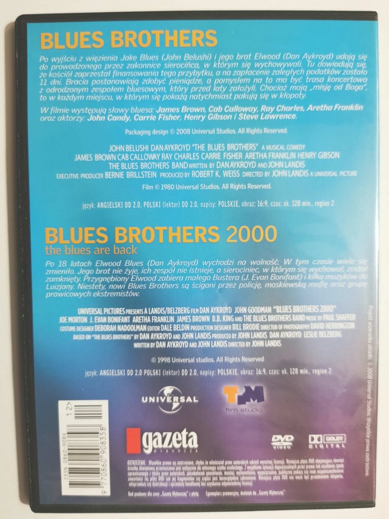 DVD. BLUES BROTHERS. KINO Z GWIAZDAMI