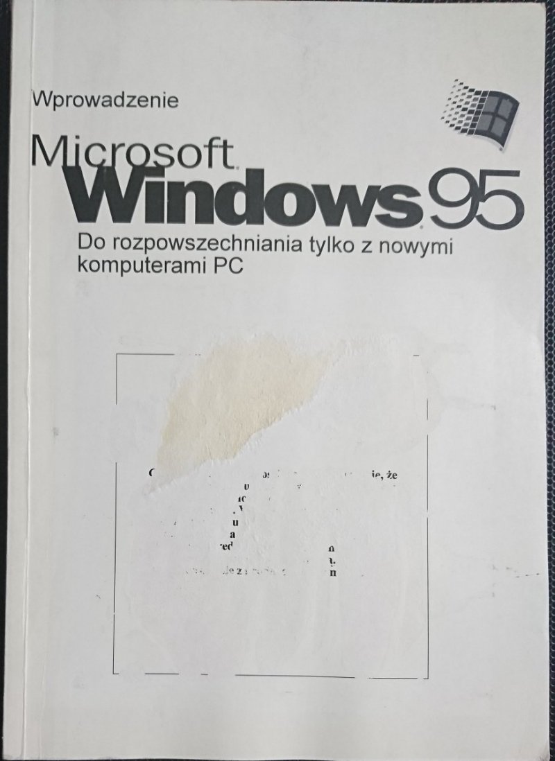 MICROSOFT WINDOWS 95. WPROWADZENIE 1995