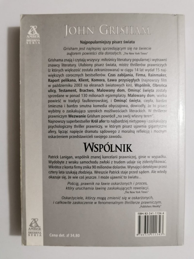 WSPÓLNIK - John Grisham 2003