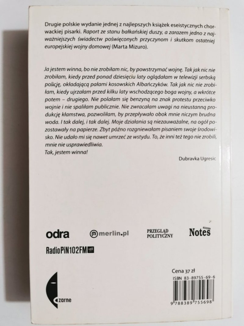 KULTURA KŁAMSTWA - Dubravka Ugresic 2006
