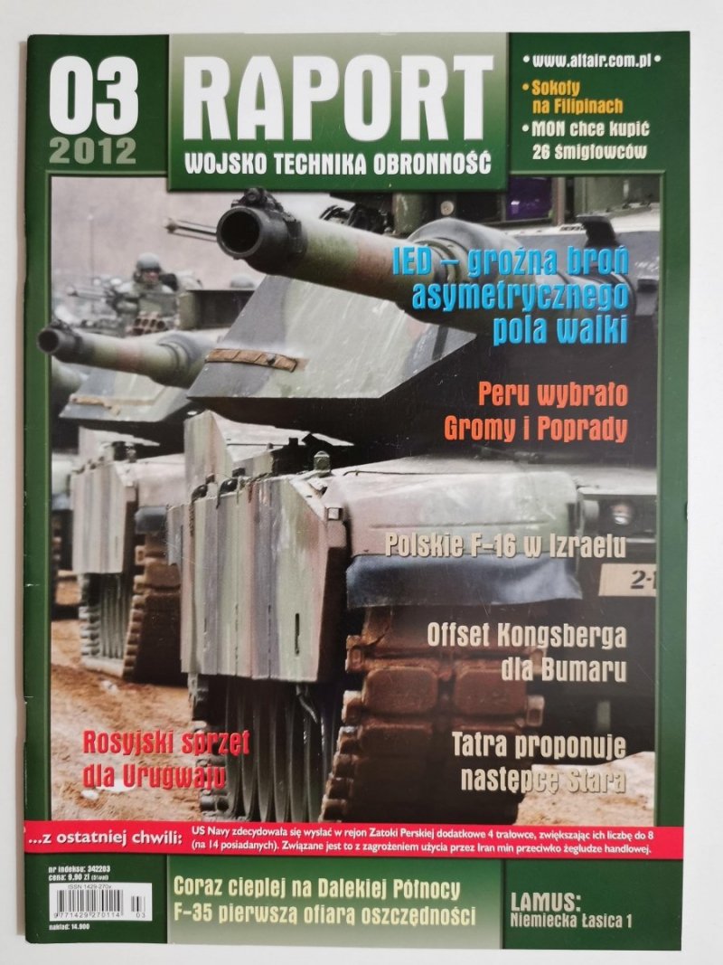 RAPORT NR 03/2012 ROSYJSKI SPRZĘT DLA URUGWAJU