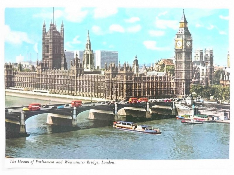 THE HOUSES OF PARLIAMENT AND WESTMINSTER BRIDGE, LONDON