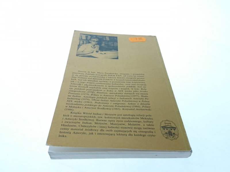 WŚRÓD INDIAN I METYSÓW - Maria Paradowska 1989