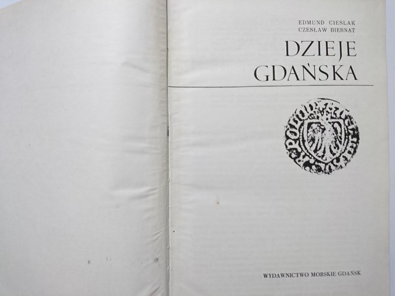 DZIEJE GDAŃSKA - Edmund Cieślak 1975