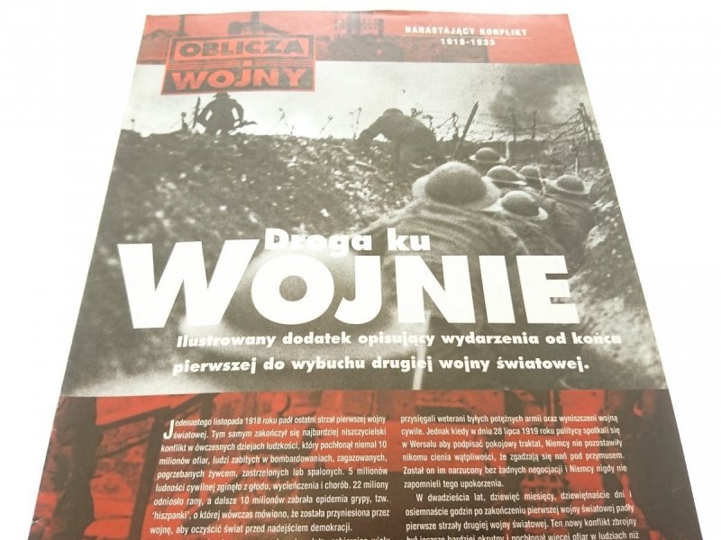 OBLICZA WOJNY. DROGA KU WOJNIE ILUSTROWANY DODATEK