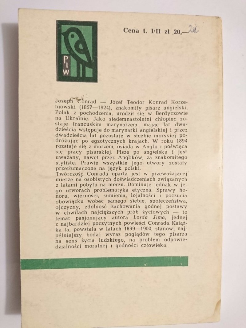 LORD JIM TOM II - Joseph Conrad 1968